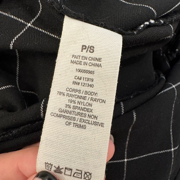 Black Checkered Pants - Picture 4 of 4